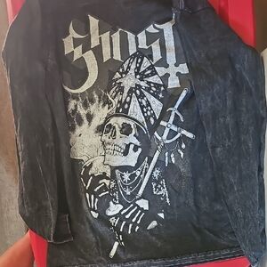 Ghost Black Graphic Long Sleeve Shirt